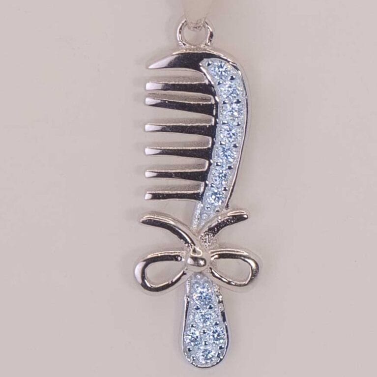 Silver Whims Comb Pendant